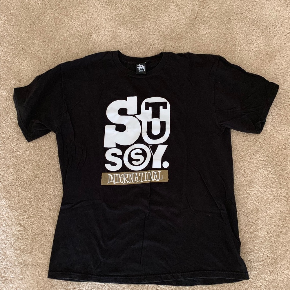 Men Stussy Tee shirt. Size large. Lightly used